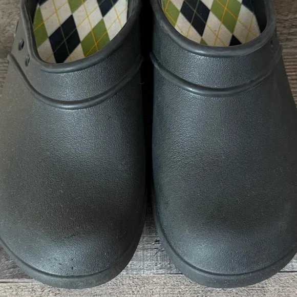 Womens Crocs Neria Black Professional Comfort Slip On Clogs Shoes Size 7 M GUC - Picture 8 of 10